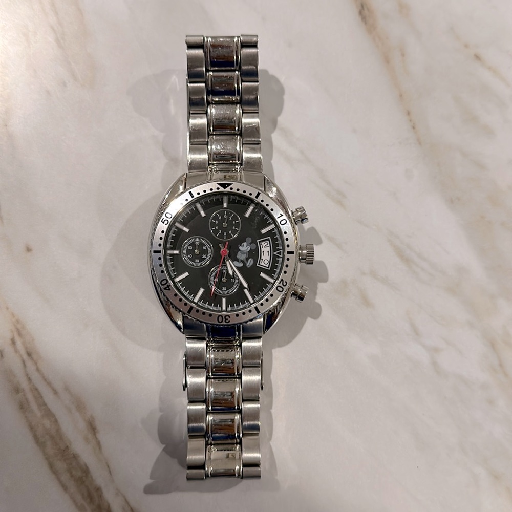 Disney men’s 10 ATM Chronograph Mickey Mouse character watch